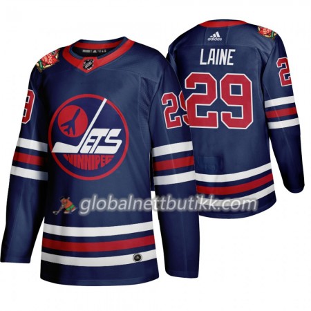 Winnipeg Jets Hockeydrakt Patrik Laine 29 Adidas 2019 Heritage Classic Navy Authentic - Herre